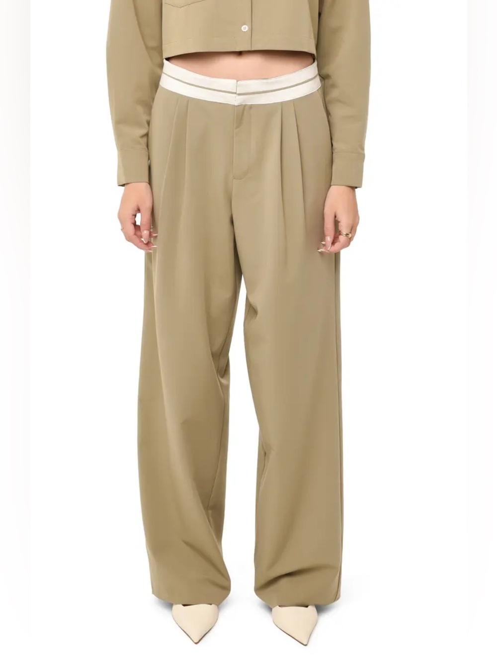 WAYF Contrast Waistband Trouser
